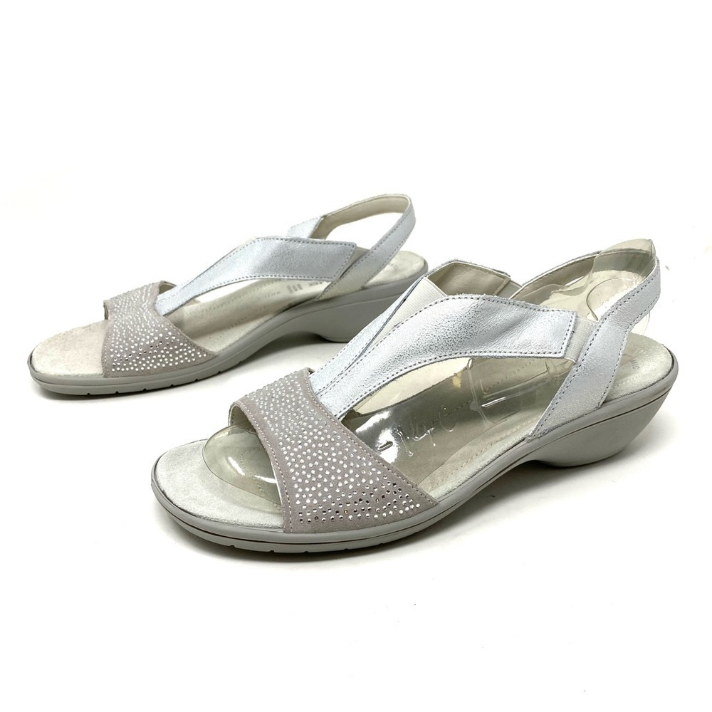 Flexus By Spring Step Risa Sandals in Silver - Picture 2 of 8